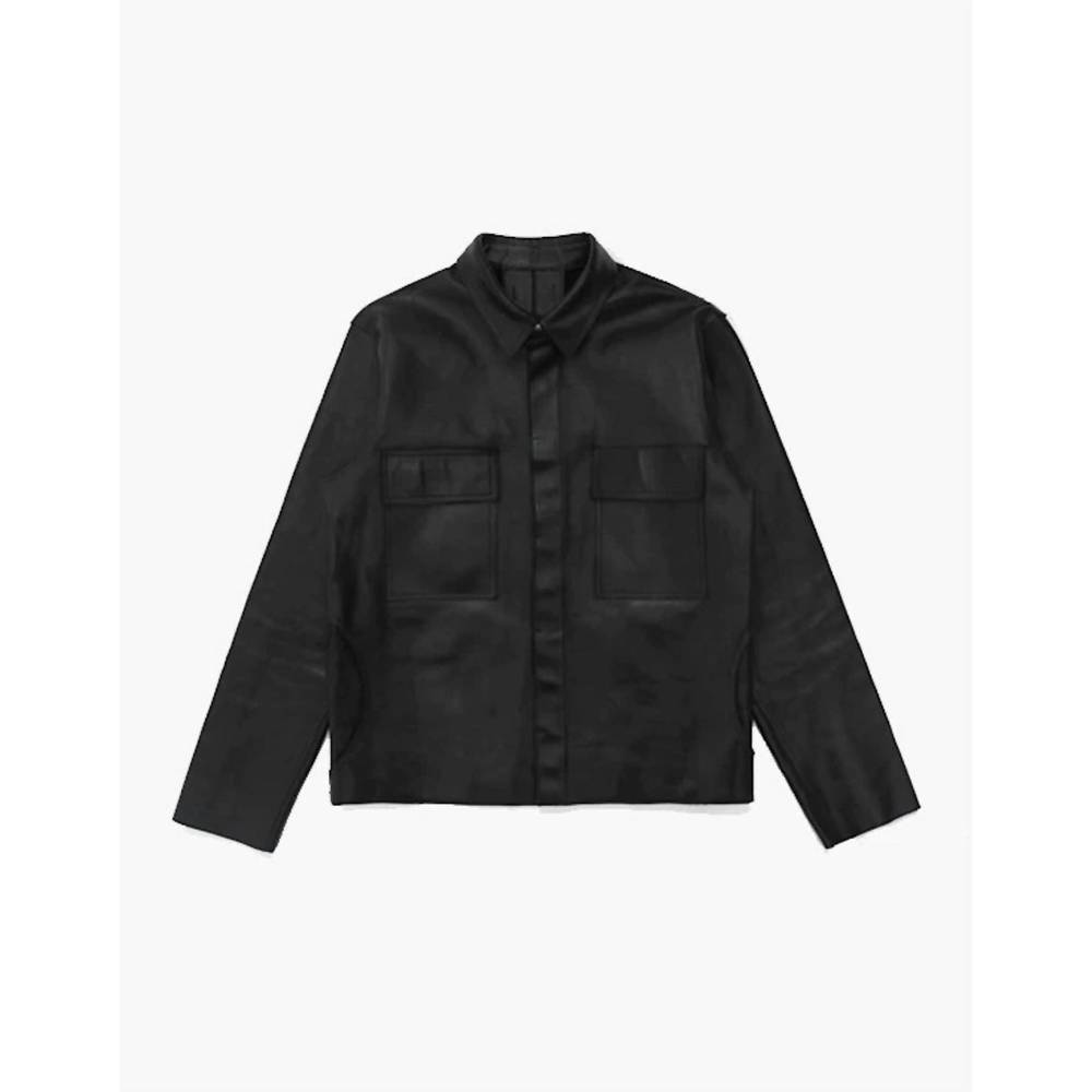 NEW BTFL-LIFE men's leather deck jacket in black